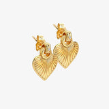 HD X JJ Essence Heart Stud Earrings Hot Diamonds