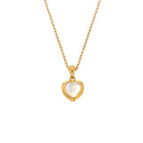 HD X JJ Heart Pendant - MOP HD X Golden Edit