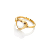 HD X JJ Heart Ring - MOP-XL HD X Golden Edit