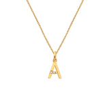 HD X JJ Letter A Pendant - Yellow Gold Plated HD X Golden Edit