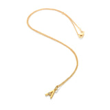 HD X JJ Letter A Pendant - Yellow Gold Plated HD X Golden Edit
