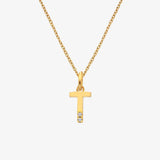 HD X JJ Letter A To Z Pendant - Yellow Gold Plated
