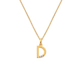 HD X JJ Letter D Pendant - Yellow Gold Plated HD X Golden Edit