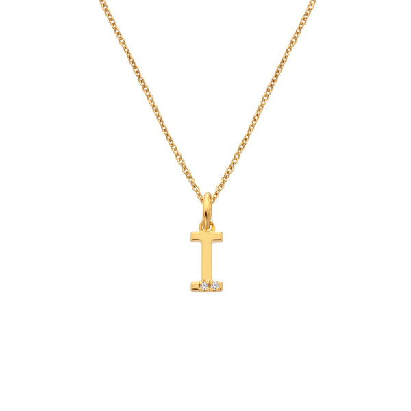 HD X JJ Letter I Pendant - Yellow Gold Plated HD X Golden Edit