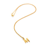 HD X JJ Letter M Pendant - Yellow Gold Plated HD X Golden Edit
