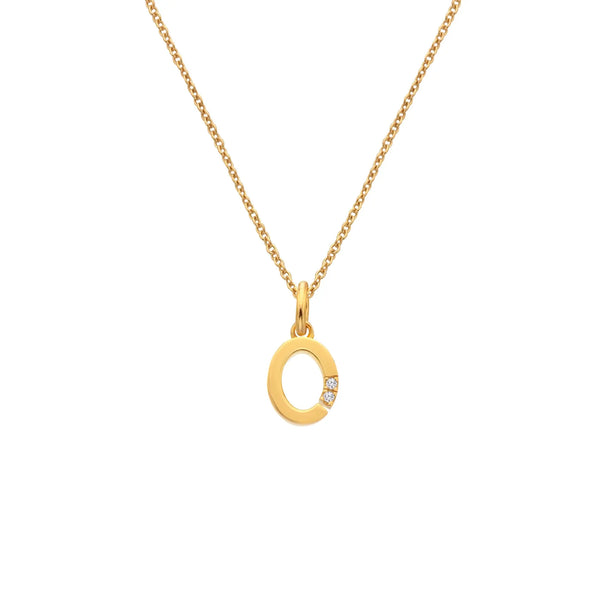 HD X JJ Letter O Pendant - Yellow Gold Plated HD X Golden Edit