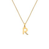HD X JJ Letter R Pendant - Yellow Gold Plated HD X Golden Edit