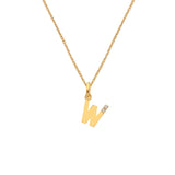 HD X JJ Letter W Pendant - Yellow Gold Plated HD X Golden Edit