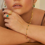 HD X JJ Revive Malachite Bracelet HD X Golden Edit