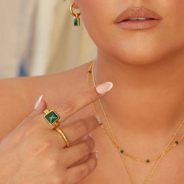 HD X JJ Revive Malachite Ring XL HD X Golden Edit