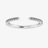 "Harra" Open Design 0.50ct Diamond Half Eternity Ring ET8