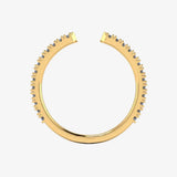 "Harra" Open Design 0.50ct Diamond Half Eternity Ring ET8