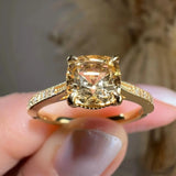 "Helen" Cognac/Brown Diamond Pave-set Diamond Band DSCC01 HEERA DIAMONDS