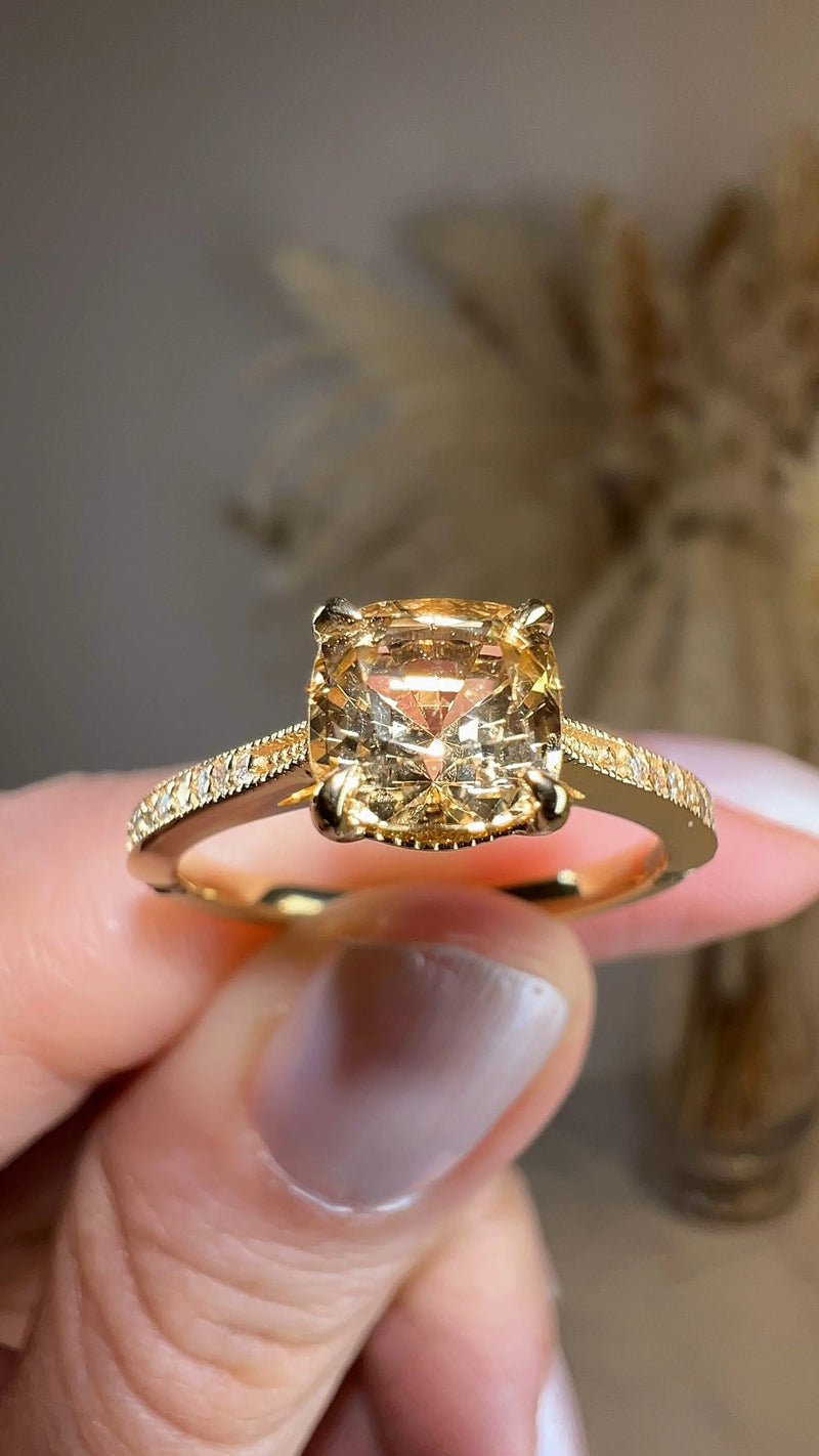 "Helen" Cognac/Brown Diamond Pave-set Diamond Band DSCC01 HEERA DIAMONDS