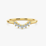 "Hollis" Subtle U Shaped 0.20ct Diamond Eternity Ring ET31