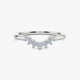 "Hollis" Subtle U Shaped 0.20ct Diamond Eternity Ring ET31