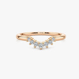 "Hollis" Subtle U Shaped 0.20ct Diamond Eternity Ring ET31