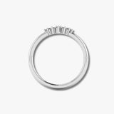 "Hollis" Subtle U Shaped 0.20ct Diamond Eternity Ring ET31