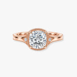 "Hope" Cushion Cut 3 Carat Trilogy Platinum Engagement Ring 3SCC04