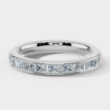 Horizontal Baguette Diamond Channel Set Eternity Band Wedding Ring CHBG
