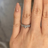 "Alice" Petals Pear, Marquise and Round Diamonds Shaped Eternity Band ET18 - HEERA DIAMONDS