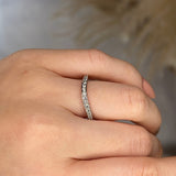 "Malin" Subtly Shaped Dainty Diamond Eternity Band ET26 - HEERA DIAMONDS