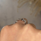 "Lanai" Nature Interweave Leaf and Branch Half Eternity Ring ET134 - HEERA DIAMONDS