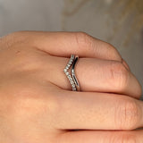 "Margot" Double Band V Shape Diamond Eternity Ring ET47 - HEERA DIAMONDS