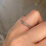 "Olivia" Pavé Subtle Wave Shaped Diamond Eternity Ring E52 - HEERA DIAMONDS