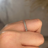 "Jo" Mini Bubbles Round Circle Pattern Diamond Half Eternity Ring E80 - HEERA DIAMONDS