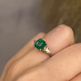 "Danica" Radiant Emerald Ring - HEERA DIAMONDS