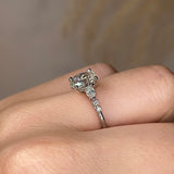 "Arianna" Oval Cut Diamond Shoulders Engagement Ring - HEERA DIAMONDS