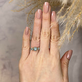 "Hannah" Blue Round Cut Diamond Engagement Ring - HEERA DIAMONDS