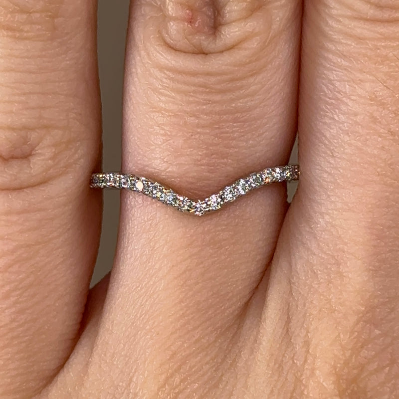 "Kira" Pave U Shape Eternity 0.65ct Diamond Ring ET25 - HEERA DIAMONDS