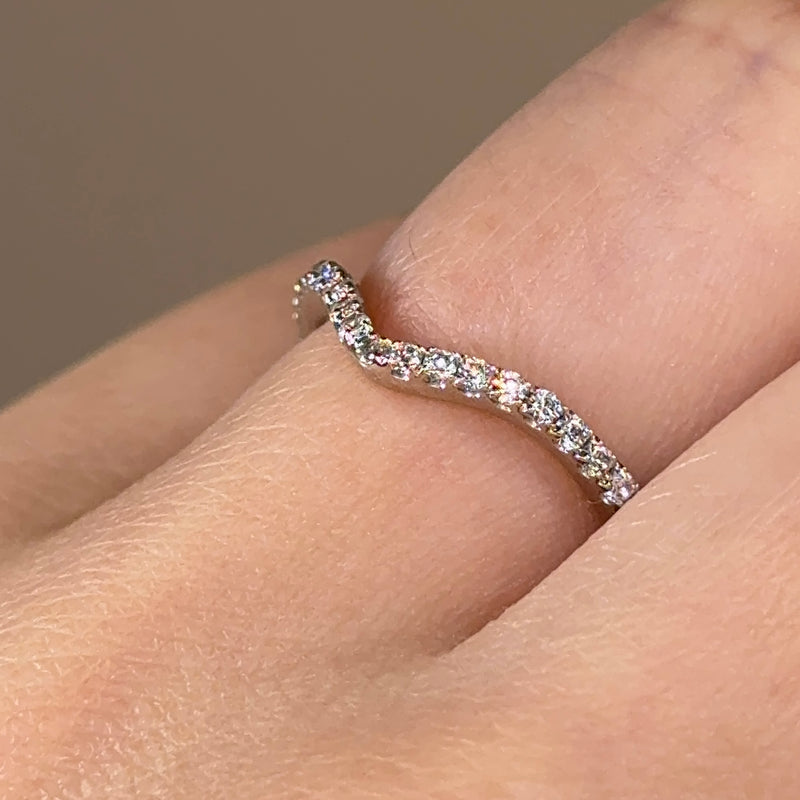 "Kira" Pave U Shape Eternity 0.65ct Diamond Ring ET25 - HEERA DIAMONDS