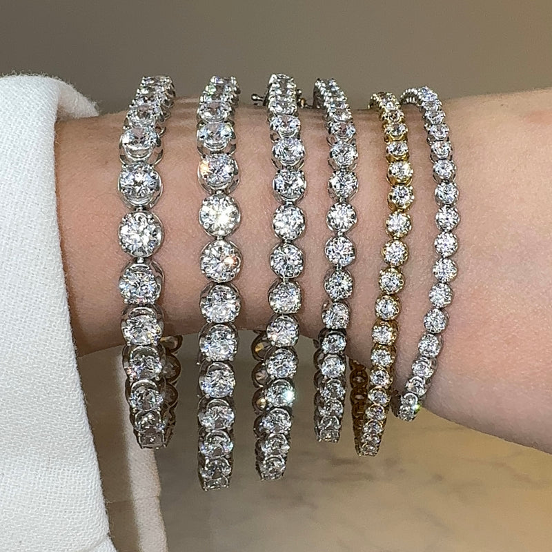 Round Brilliant Diamond Illusion Bracelet BR45558D - HEERA DIAMONDS