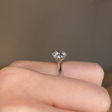 "Lula" Round Brilliant Solitaire Diamond Engagement Ring SSRB40 - HEERA DIAMONDS
