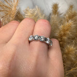 "Resie" Claw Set 0.50ct Diamond Round Shaped  Eternity Ring