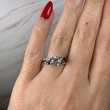 "Raen" Round Cut 0.80 Carat Twisted Diamond Shoulder Engagement Ring