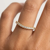"Immy" Irregular Subtle Shaped 0.40ct Diamond Eternity Ring ET39