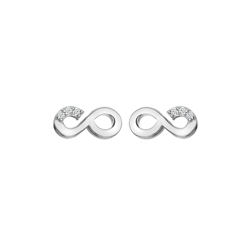 Infinity Earrings Hot Diamonds
