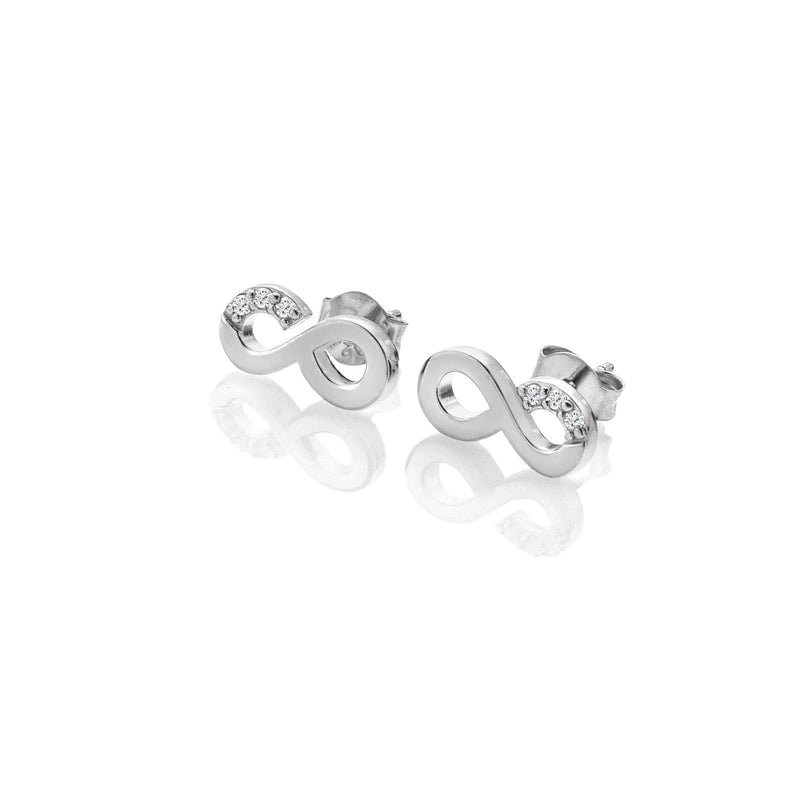 Infinity Earrings Hot Diamonds