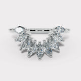 "Irena" Petal 1.00ct Diamond U Shaped Eternity Ring ET13