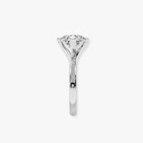 "Iris" 1 Carat Twisted Princess Cut Diamond Grain Set Diamond Engagement Ring DSPC01