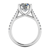 "Jasiri" Round Brilliant Cut Diamond Micro Set Diamond Engagement Ring DSRB95 - HEERA DIAMONDS