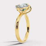 "Juni" Toi Et Moi 1.2 Carat Pear Cut Diamond Paired with 2 Carat Cushion Cut Gem Ring