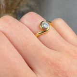 "Kaelora" 0.28 Carat Round Cut Natural Diamond Solitaire Engagement Ring MDR4110