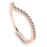 "Kira" Pave U Shape Eternity 0.65ct Diamond Ring ET25 - HEERA DIAMONDS