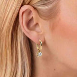 "Kiva" 1 CT Hoop Diamond Earrings
