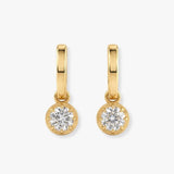 "Kiva" 1 CT Hoop Diamond Earrings